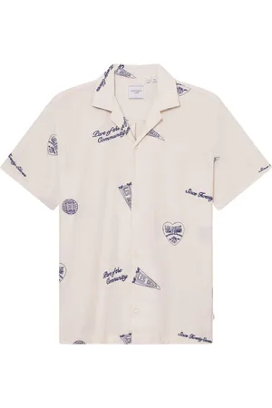 Les Deux Skjorte, Herre, , XL, Hendrix AOE Skjorte Ivory/Blueprint