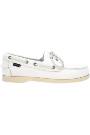 SEBAGO Sko, Herre, Hvid, 41 1/2 EU, Uld, Snøresko