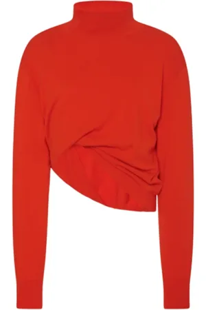 The Row Strik, Dame, Rød, M, Cashmere, Callan langærmet cashmere turtleneck