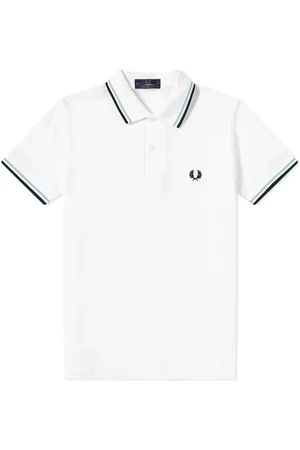 Fred Perry Top, Herre, Hvid, XS, Bomuld, Original Twin Tipped Polo