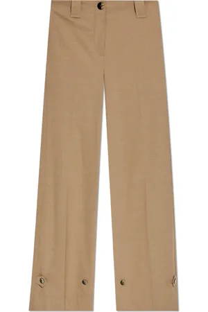 Ganni Bukser, Dame, , M, Polyester, Creased Bukser
