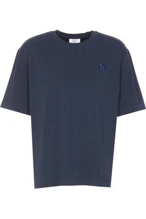 Maison Kitsuné Top, Herre, Blå, XL, Uld, Stilfulde T-shirts og Polos
