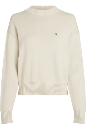 Calvin Klein Strik, Dame, , XS, Bomuld, Grå Sweater