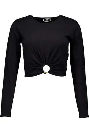 Elisabetta Franchi Top, Dame, Sort, 2XL, Sweatshirt