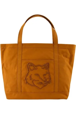 Maison Kitsuné Taske, Dame, Brun, ONE SIZE, Bomuld, Stor Shopper Taske