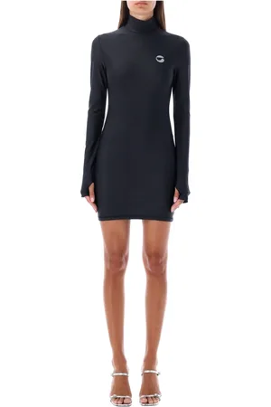 COPERNI Kjole, Dame, Sort, S, High Neck Mini Kjole