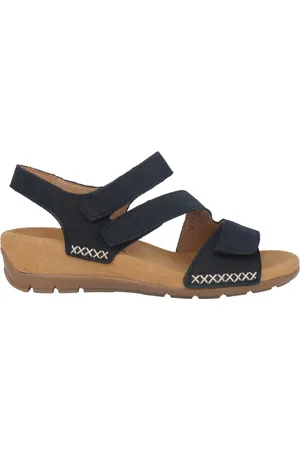 Gabor Sko, Dame, Blå, 36 EU, Læder, Blå Kvinders Sandal - Let Læder