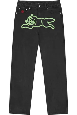 ICECREAM Jeans, Herre, Sort, W34, Denim, Løbende Hund Denimbukser