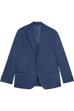 Brooks Brothers Jakke, Herre, Blå, L, Uld, Navy Virgin Wool and Linen Blazer