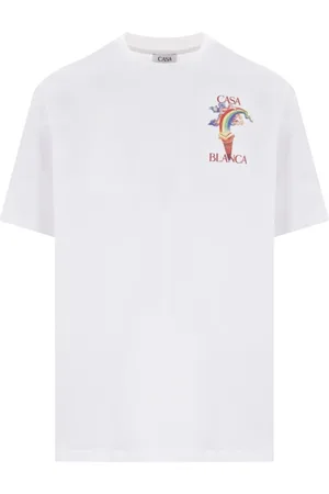 Casablanca Top, Herre, Hvid, 2XL, Bomuld, Nature Teacher Hvid Bomulds T-shirt