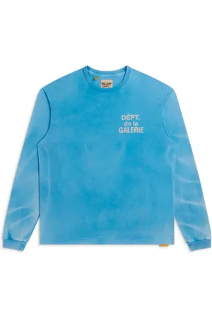 GALLERY DEPT. Top, Herre, Blå, L, Bomuld, French Longsleeve Vintage Vask