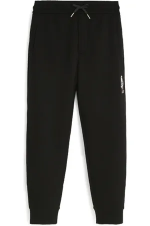 Emporio Armani Bukser, Herre, Sort, M, Bomuld, Eagle Patch Sporty Bukser