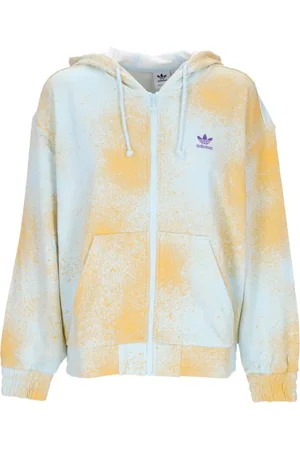 adidas Sweathshirts & Hoodies, Dame, Flerfarvet, 2XL, Bomuld, Letvægts Hættetrøje med All Over Print