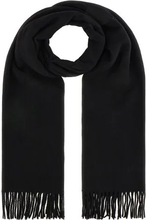 Maison Kitsuné Tilbehør, Dame, Sort, ONE SIZE, Uld, Vintertørklæde