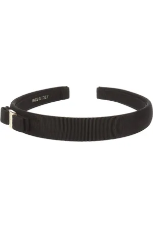 Salvatore Ferragamo Tilbehør, Dame, Sort, ONE SIZE, Bomuld, Vara Bow Hårbøjle
