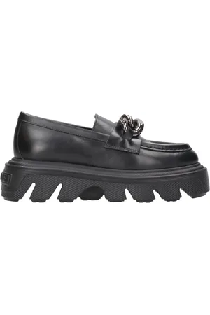 Casadei Sko, Dame, Sort, 40 EU, Læder, Loafers