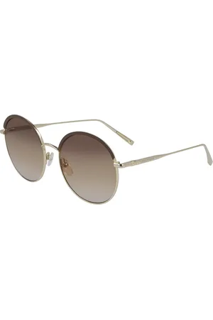 Longchamp Tilbehør, Dame, Gul, 56 MM, Uld, Stilfulde solbriller