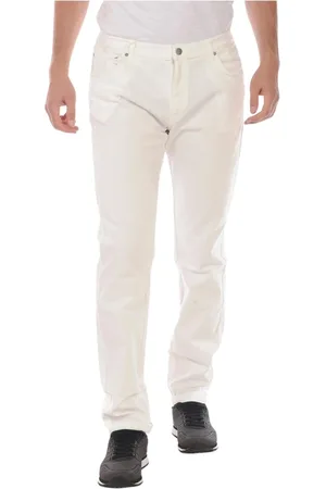 D.A. Daniele Alessandrini Jeans, Herre, Hvid, W36, Bomuld, Jeans