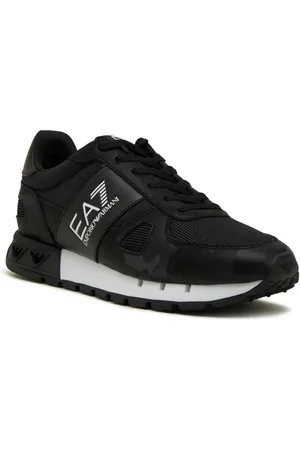 EA7 Sko, Herre, Sort, 41 EU, Polyester, Sneakers