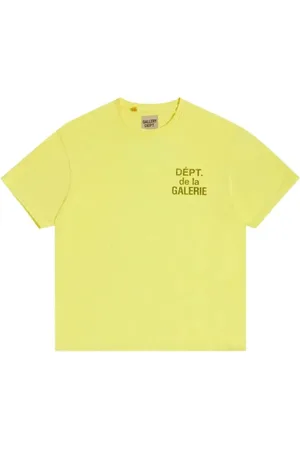 GALLERY DEPT. Top, Herre, Gul, XL, Bomuld, French Tee