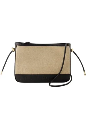 A.P.C. Taske, Dame, Sort, ONE SIZE, Uld, Helene Skuldertaske - Canvas - Sort