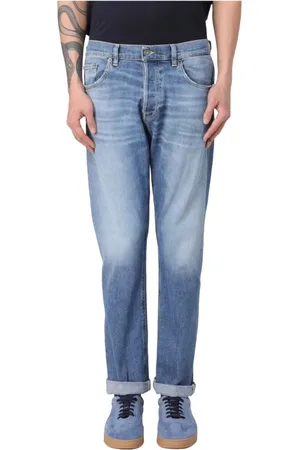 Dondup Jeans, Herre, Blå, W38, Denim, Almindelige denimstræk jeans