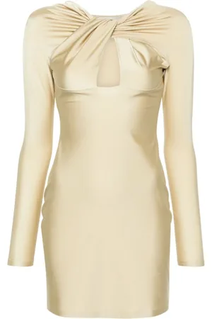 COPERNI Kjole, Dame, , L, Satin, Twisted Cut-Out Mini Kjole