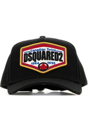 Dsquared2 Tilbehør, Herre, Sort, ONE SIZE, Bomuld, Sort Bomulds Baseball Cap