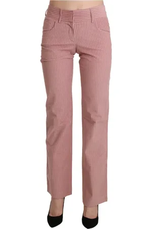 ERMANNO SCERVINO Bukser, Dame, Lyserød, XS, Bomuld, Chic Mid Waist Bukser
