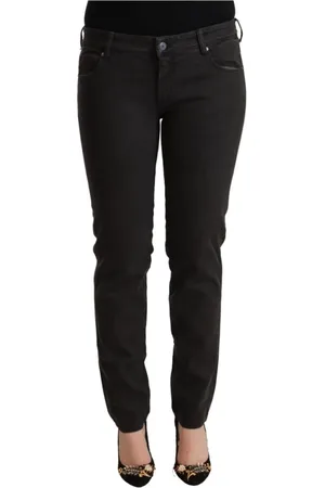 ERMANNO SCERVINO Jeans, Dame, Sort, W32, Denim, Skinny Denim Low Waist Jeans