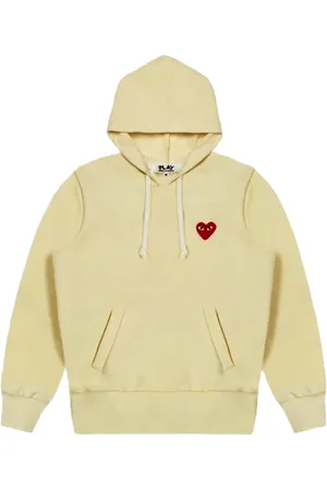Comme des Garçons Sweathshirts & Hoodies, Dame, , XL, Uld, Red Heart Logo Hættetrøje Vinter 2022