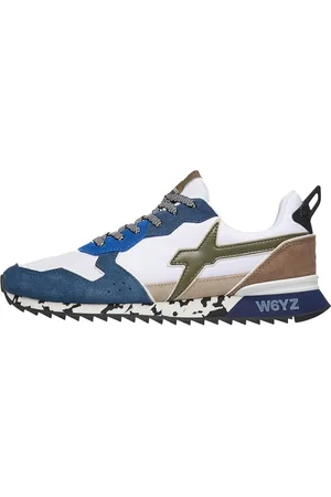 W6YZ Sko, Herre, Flerfarvet, 44 EU, Uld, Røde Sneakers Modigt Design