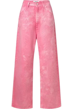 Khrisjoy Bukser, Dame, Lyserød, W28, Denim, Afslappet pasform denim bukser