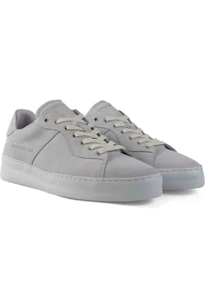 Filling pieces Sko, Herre, Grå, 44 EU, Suede, Low Plain Court Suede Hvide Sneakers