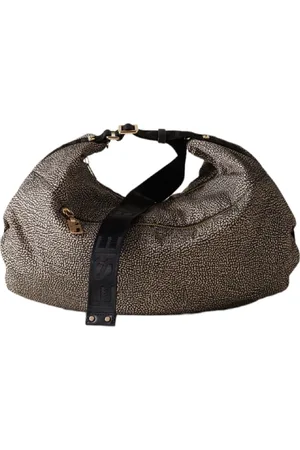 Borbonese Taske, Dame, , ONE SIZE, Uld, Sort Hobo Cloudetta Stor Skuldertaske