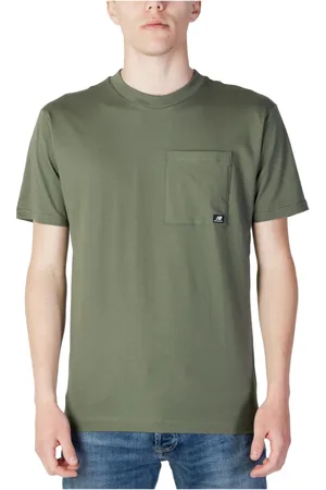 New Balance Top, Herre, Grøn, XL, Bomuld, Rundhalset T-shirt