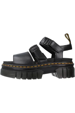 Dr. Martens Sko, Dame, Sort, 40 EU, Læder, 3-Strap Sandaler