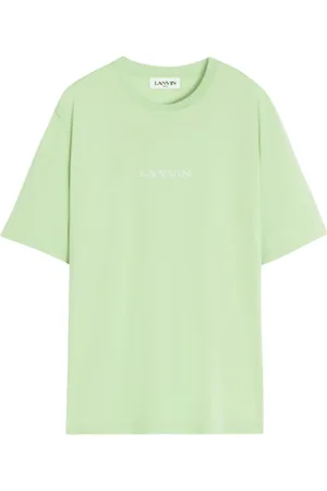 Lanvin Taske, Herre, Grøn, S, Bomuld, Broderet Almond T-shirt