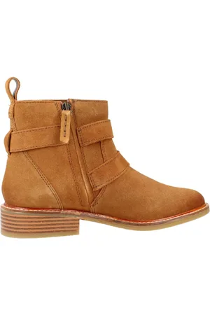 Clarks Sko, Dame, Brun, 37 EU, Læder, Cologne Buckle Ankelstøvler