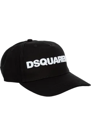 Dsquared2 Tilbehør, Herre, Sort, ONE SIZE, Bomuld, Justerbar Plain Logo Hat