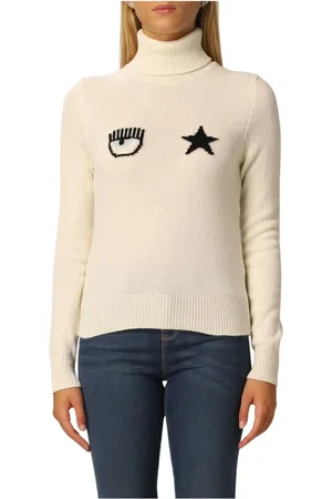Chiara Ferragni Strik, Dame, , S, Højhalset Rullekrave