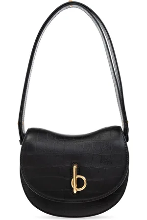 Burberry Taske, Dame, Sort, ONE SIZE, Uld, Skuldertaske Rocking Horse Small