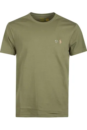 Ralph Lauren Top, Herre, Grøn, L, Bomuld, Afslappet bomuldst-shirt til mænd