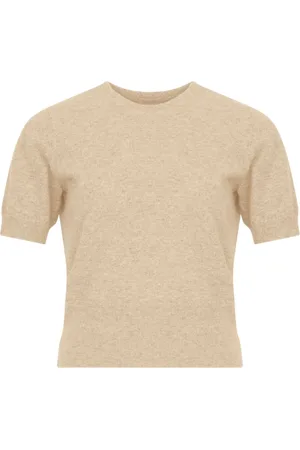 Maison Margiela Strik, Dame, Brun, XS, Uld, Brun Strikket Uld Sweater