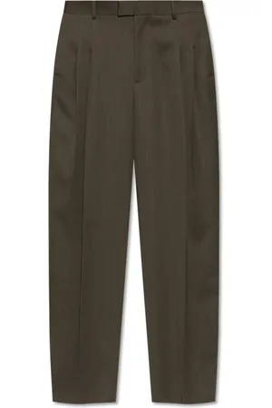 Bottega Veneta Bukser, Herre, Grøn, M, Uld, Uldbukser