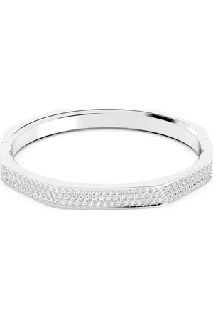 Swarovski Tilbehør, Dame, Grå, M, Uld, Oktagonalt Hvidt Rosaguld Armbånd