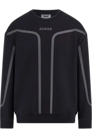 Guess Sweathshirts & Hoodies, Herre, Sort, L, Bomuld, Sort Sweater