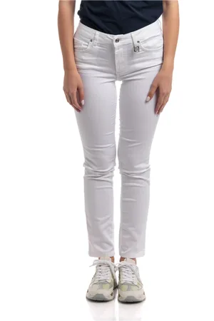 Liu Jo Jeans, Dame, Hvid, W31, Bomuld, Magnetic Regular Fit Bukser
