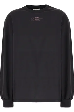 Ganni Top, Dame, Sort, S, Uld, Stilfuld Sweatshirt