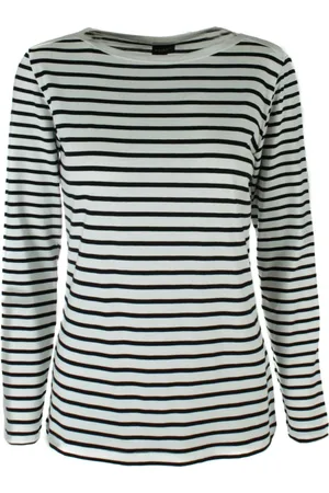 Bitte Kai Rand Top, Dame, Flerfarvet, XL, Bomuld, Stribet bluse med bådudskæring